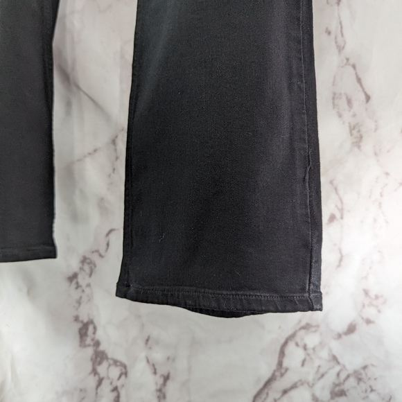 Paige Jeans Mens 32 X 23 Black Lennox Slim Straight Stretch Denim Crop - Picture 3 of 8